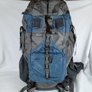 REI Trail Series Lookout Multipocket 44L Hiking Backpack Blue Camping Outdoor